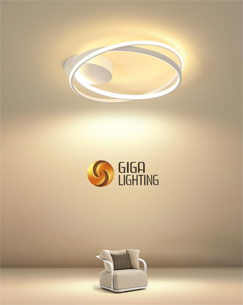 الحد الأدنى هندسية غرفة الطعام حلقة ضوء Led فانوس بسيط الحديثة الإبداعية غرفة الدراسة غرفة نوم مصابيح السقف لغرفة المعيشة